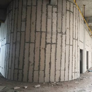 博悅佳輕質隔墻板 弧形墻面也_輕質隔墻板生產線設備_輕質隔墻板設備-湖北博悅佳實業有限公司